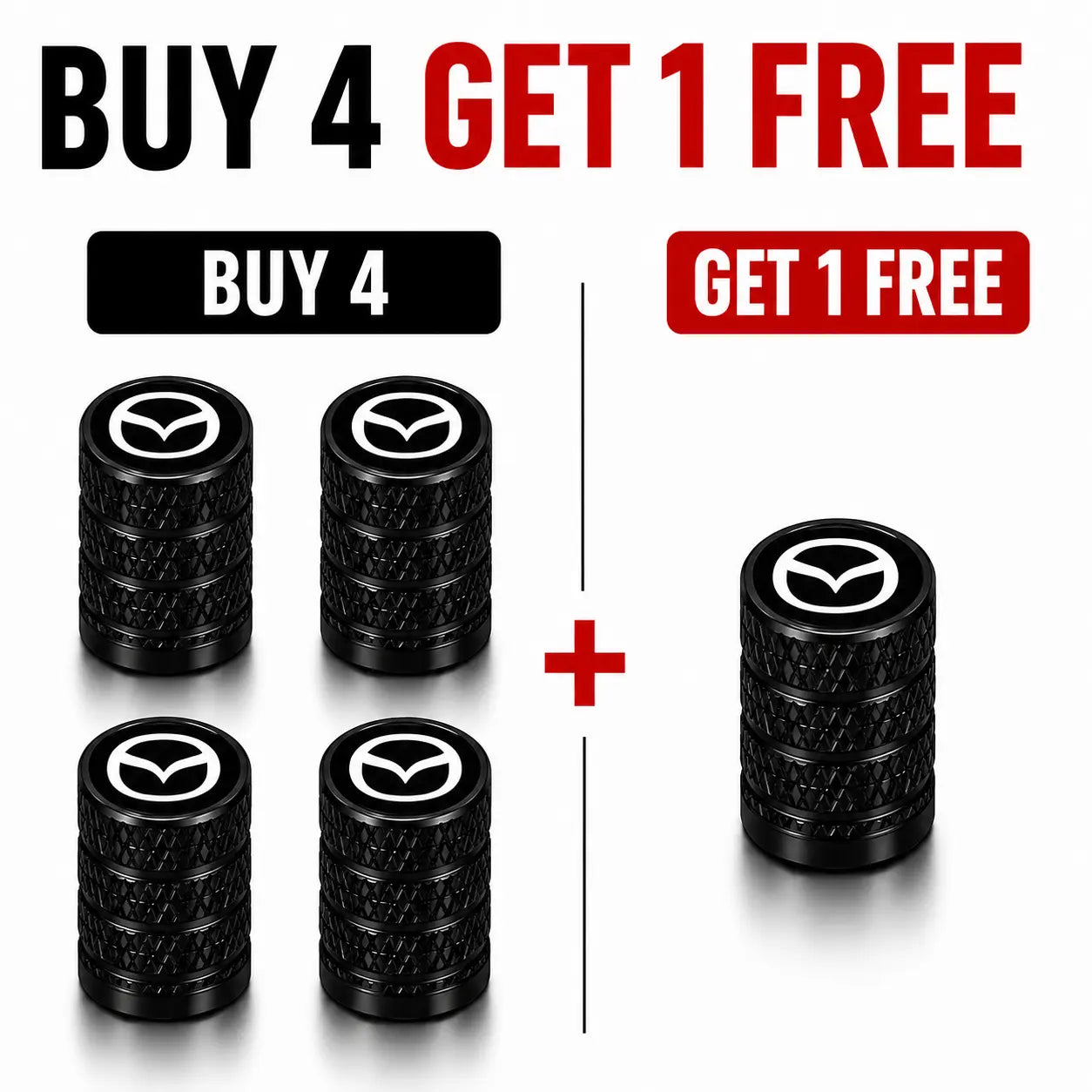 US Flag Knurled Aluminum Tire Valve Stem Caps, Anti-Rust Dustproof Leakproof Air Valve Covers, Corrosion Resistant Alloy Stem Caps for Car Truck SUV ATV Motorcycle Bike Heavy Duty Auto Mod Tire Air Protector Wheel Parts Universal Vehicle Accessories