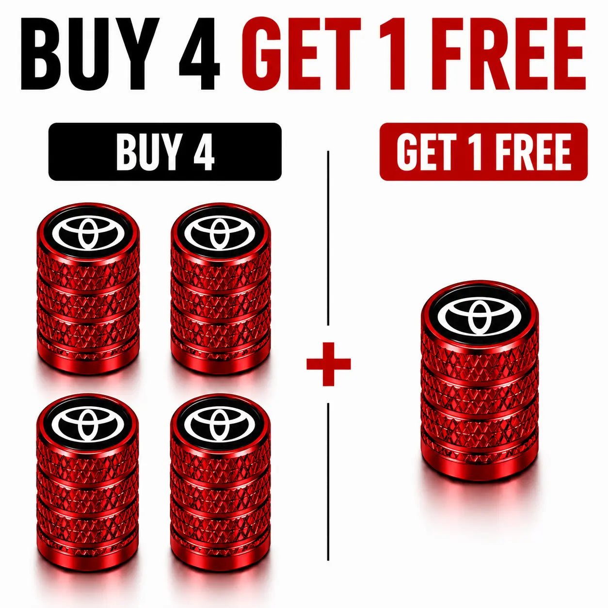 US Flag Knurled Aluminum Tire Valve Stem Caps, Anti-Rust Dustproof Leakproof Air Valve Covers, Corrosion Resistant Alloy Stem Caps for Car Truck SUV ATV Motorcycle Bike Heavy Duty Auto Mod Tire Air Protector Wheel Parts Universal Vehicle Accessories