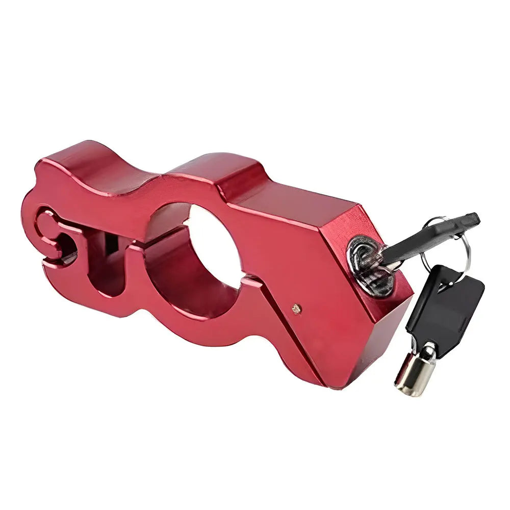 1PC Motorcycle Handlebar Lock Handlebar Brake Handle Solid Lock Imitating Steal Lock Pull Rod ATV Dirt Street Bikes anti Theft
