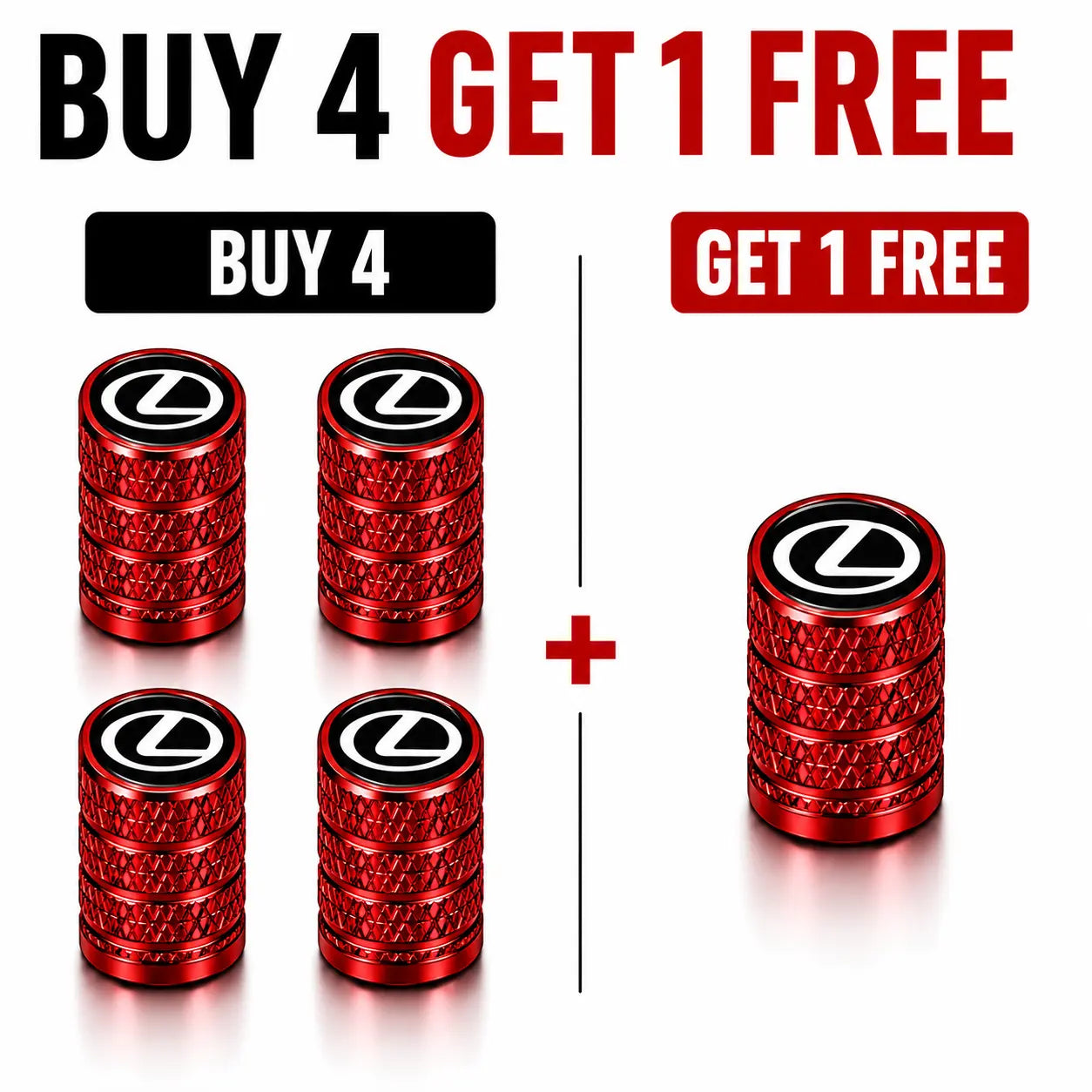US Flag Knurled Aluminum Tire Valve Stem Caps, Anti-Rust Dustproof Leakproof Air Valve Covers, Corrosion Resistant Alloy Stem Caps for Car Truck SUV ATV Motorcycle Bike Heavy Duty Auto Mod Tire Air Protector Wheel Parts Universal Vehicle Accessories