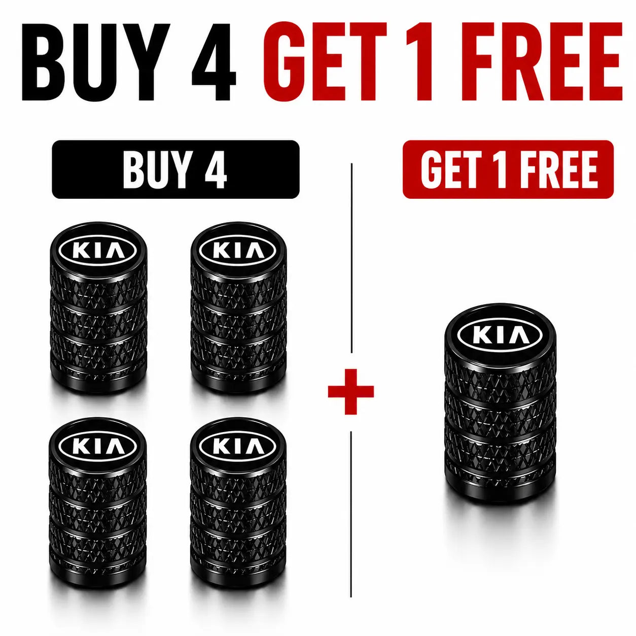 US Flag Knurled Aluminum Tire Valve Stem Caps, Anti-Rust Dustproof Leakproof Air Valve Covers, Corrosion Resistant Alloy Stem Caps for Car Truck SUV ATV Motorcycle Bike Heavy Duty Auto Mod Tire Air Protector Wheel Parts Universal Vehicle Accessories