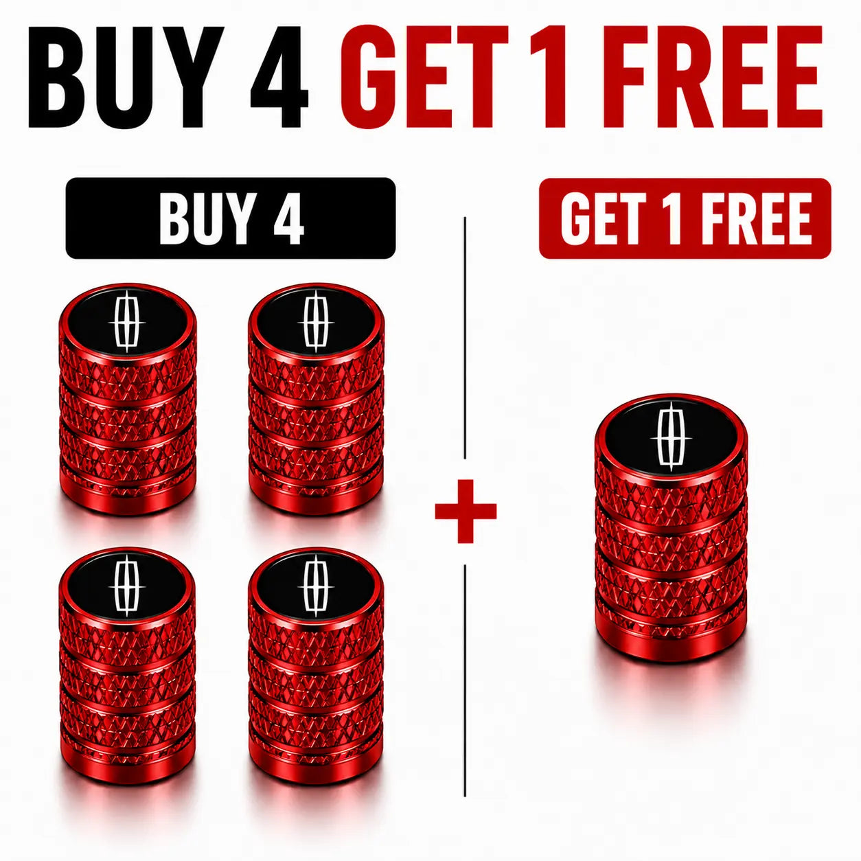 US Flag Knurled Aluminum Tire Valve Stem Caps, Anti-Rust Dustproof Leakproof Air Valve Covers, Corrosion Resistant Alloy Stem Caps for Car Truck SUV ATV Motorcycle Bike Heavy Duty Auto Mod Tire Air Protector Wheel Parts Universal Vehicle Accessories