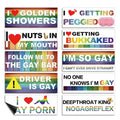 Pride Rainbow Magnet Bumper Stickers – Reusable Funny Car Magnets 7.8 X 3.1 Inches, Vehicle Accessories for Cars, Trucks & Fridge Decor